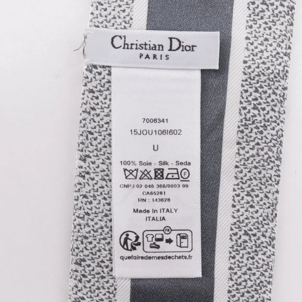 Christian Dior Mitzah Toile de Jouy Sauvage Ribbon Scarf 15 Jou106 I602